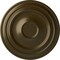 Ekena Millwork Traditional Ceiling Medallion (Fits Canopies up to 5 1/2"), Hand-Painted Brass, 24 3/8"OD x 1 1/2"P CM24TRBRS - alternate 1